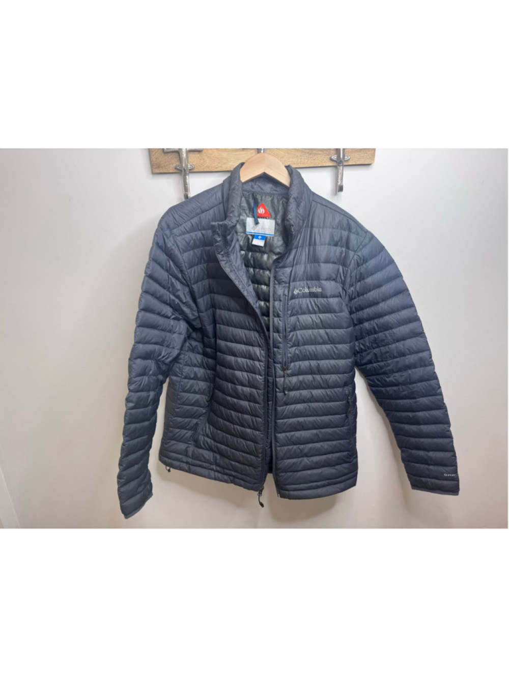 Men's Columbia Omni-Heat Puffer Jacket Black Size L
